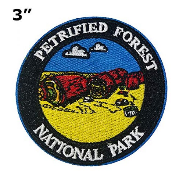 Appalachian Spirit Airsoft Morale Patch 2 Petrified Forest National Park 3" Embroidered Patch DIY Iron or Sew-on Decorative Vacation Travel Souvenir Applique Wander Nature Wildlife Hike Trek Camping Explore Mountains Stars Moon Sun Sky Trails