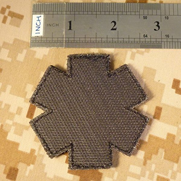 LEGEEON Airsoft Morale Patch 6 LEGEEON Glow Dark EMS EMT Medic Paramedic Star of Life Morale Tactical PVC 3D Hook-and-Loop Patch