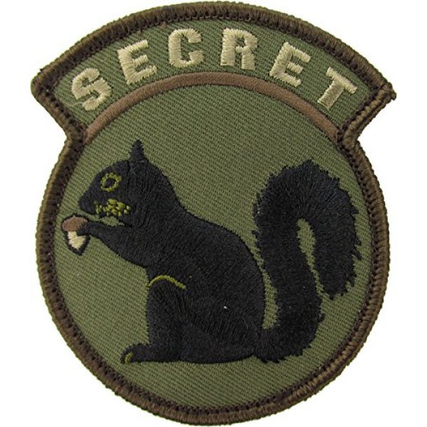 Milspec Airsoft Morale Patch 1 Secret Squirrel Morale Patch (WOODLAND CAMO)