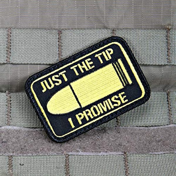 Violent Little Machine Shop Airsoft Morale Patch 3 "Just The Tip I Promise" Morale Patch by Violent Little - Embroidered Velcro