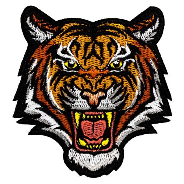 MAXXPRO Airsoft Morale Patch 1 Tactical Patches of Roaring Tiger, with Hook and Loop for Backpacks Caps Hats Jackets Pants, Military Army Uniform Morale Emblems