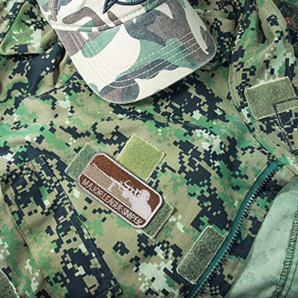 Morton Home Airsoft Morale Patch 3 Morton Home Major League Sniper Morale Patch (Brown)