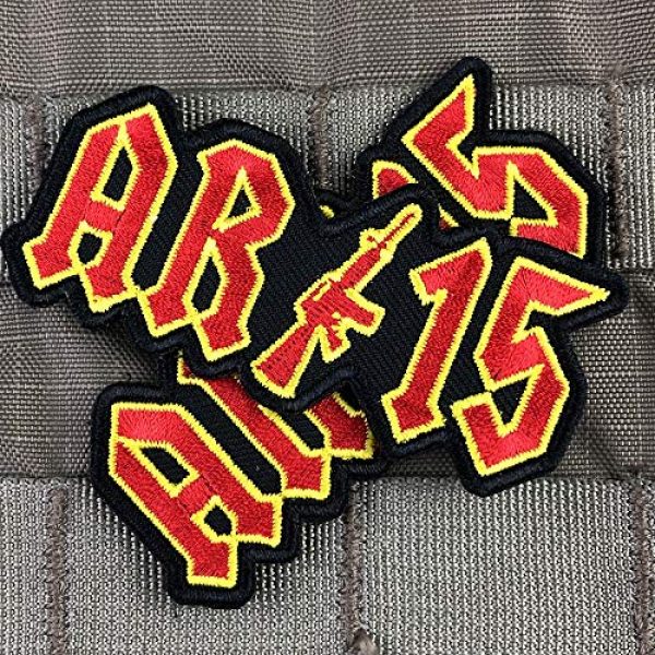 Violent Little Machine Shop Airsoft Morale Patch 3 AR-15 Thunderstruck Velcro Morale Patch - Violent Little, 2nd Amendment Tactical
