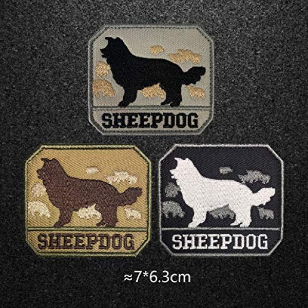 Morton Home Airsoft Morale Patch 7 Morton Home "Sheepdog" Hook and Loop Patch Tactical Morale Military Combat Armband Clothing Badge for Jackets Jeans Hat Cap (SWAT)