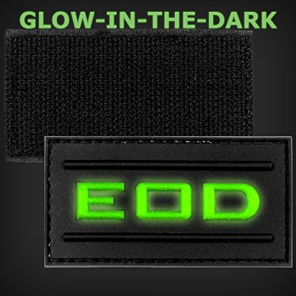 LIVABIT Airsoft Morale Patch 2 LIVABIT PVC Rubber 3D Morale Patch MP-28 Tactical Airsoft Paintball Glow In The Dark EOD Explosive Ordnance Disposal
