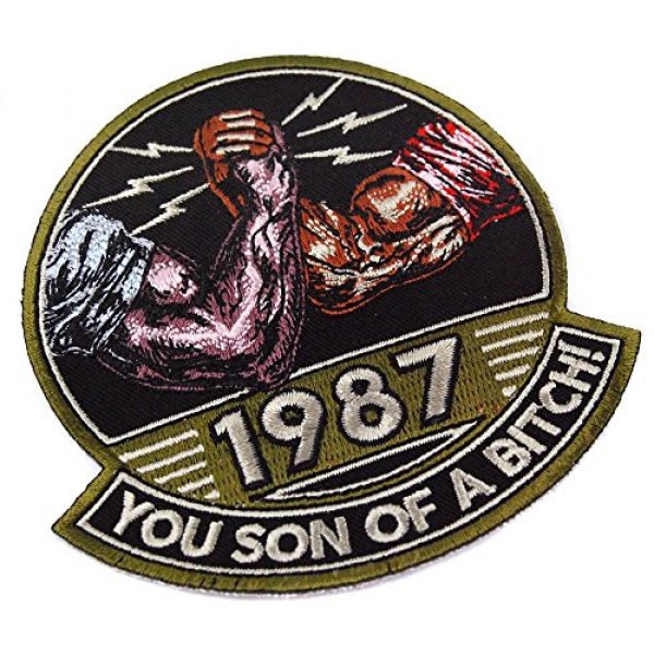 Honchosfx Airsoft Morale Patch 3 You Son of a Bitch! 1987 Embroidered Patch