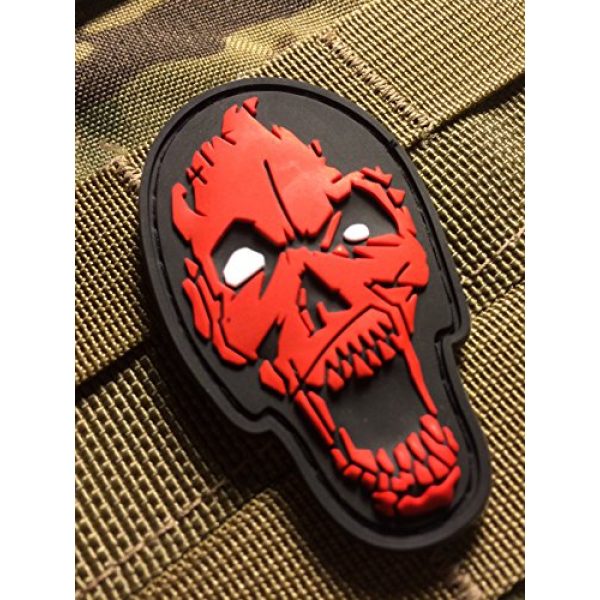Britkit Airsoft Morale Patch 2 Us Made 3d PVC Zombie Head Patch Tactical Morale Patch