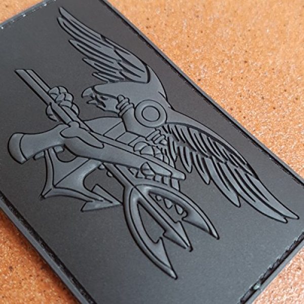 LEGEEON Airsoft Morale Patch 3 LEGEEON Blackout ACU US Navy Seals DEVGRU Insignia Morale NSWDG USSOCOM PVC 3D Hook&Loop Patch