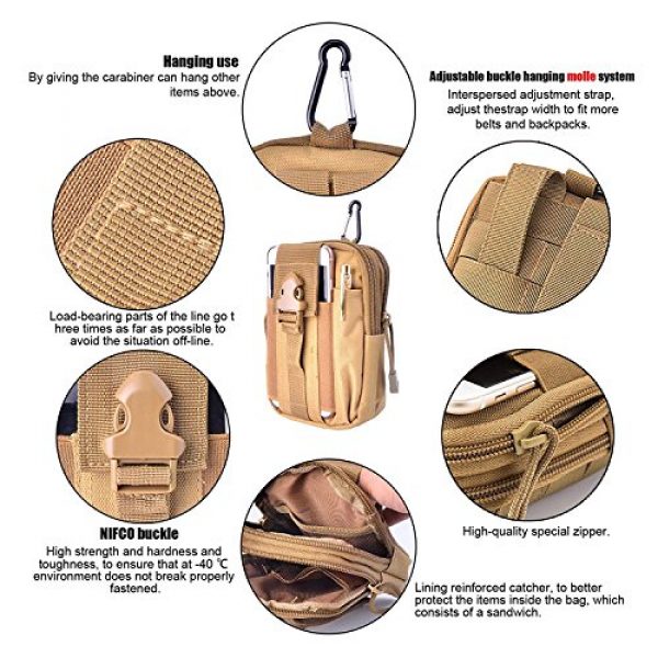 Finesdear Tactical Pouch 5 Finesdear Tactical Molle EDC Pouch Compact Multipurpose Utility Gadget Belt Bag Military Waist Bag Packs Camping Hiking Gear Bag