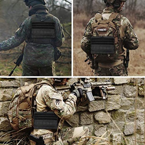 ProCase Tactical Pouch 7 ProCase Tactical Admin Molle Pouch, Military MOLLE Pouch Horizontal Multi-Purpose Utility Gadget Gear Tool Bag for Magazine, Flashlight, Map and Other Small Tools for Outdoor Activities -Black
