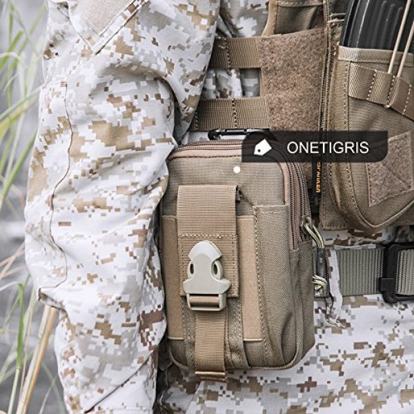 OneTigris Tactical Pouch 6 OneTigris MOLLE EDC Pouch (Coyote Brown)