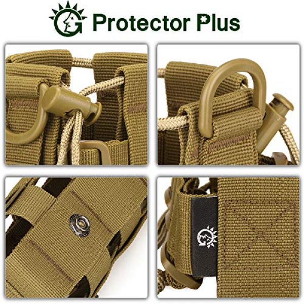 Protector Plus Tactical Pouch 7 Protector Plus Tactical Water Bottles Pouch Military MOLLE Adjustable Kettle Holder Bag H2O Drinks Carrier Case