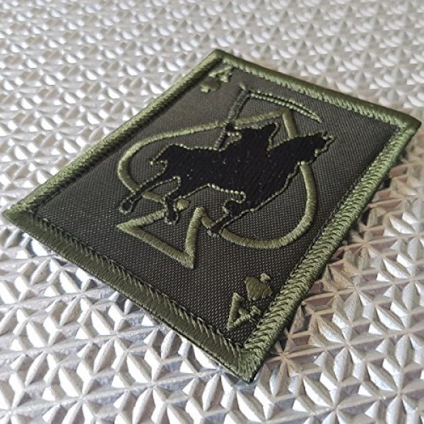 LEGEEON Airsoft Morale Patch 3 LEGEEON OD Green Ace of Spades Grim Reaper Death Card Morale Tactical Skull Skeleton Hook&Loop Patch