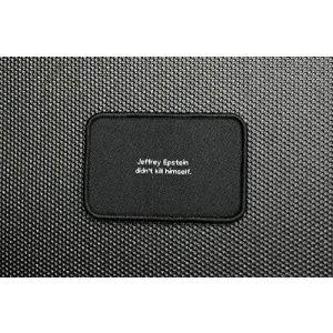 BritKitUSA Airsoft Morale Patch 1 BritKitUSA Jeffrey Epstein Didn't Kill Himself Woven Morale Patch Hook and Loop Backing