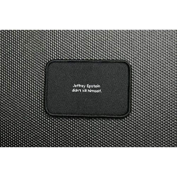 BritKitUSA Airsoft Morale Patch 1 BritKitUSA Jeffrey Epstein Didn't Kill Himself Woven Morale Patch Hook and Loop Backing