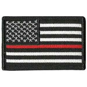 Gadsden and Culpeper Airsoft Morale Patch 1 Thin Red Line Flag Tactical Patch - 2"x3"