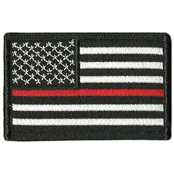 Gadsden and Culpeper Airsoft Morale Patch 1 Thin Red Line Flag Tactical Patch - 2"x3"