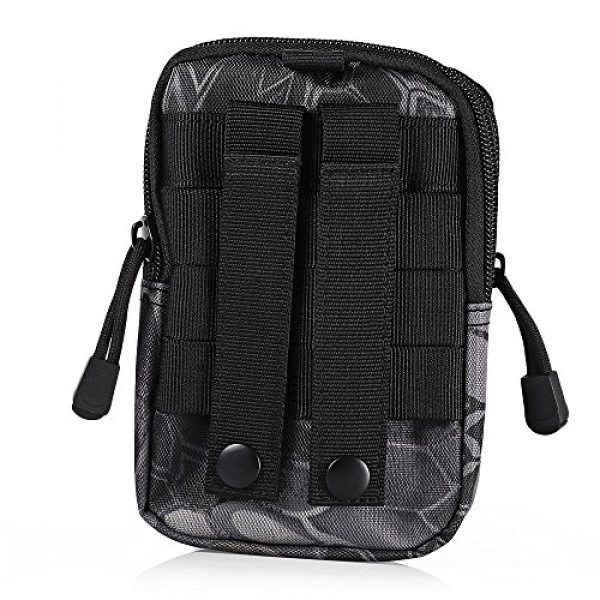 AODD Tactical Pouch 4 AODDING Tactical Pouch Bag, Waterproof Outdoor Sports Tactical Molle Waist Bag, Mini Size and Easy to Carry, Strong, Practical, Security Carry Case for Camping Hiking Mountaineering