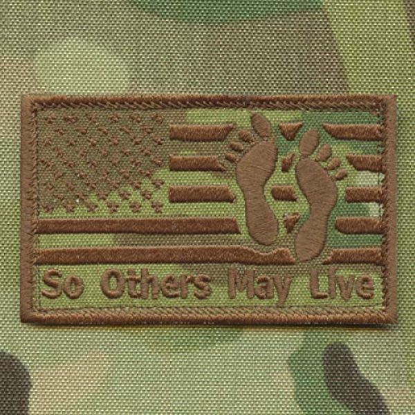 LEGEEON Airsoft Morale Patch 1 LEGEEON Multicam USA Flag 2x3.25 Jolly Green Feet CSAR Squadron So Others May Live Rescue Morale Tactical Fastener Patch