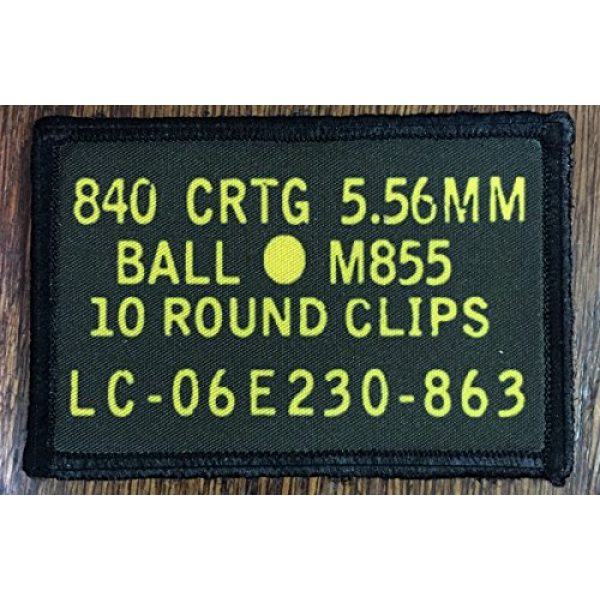 RedheadedTshirts Airsoft Morale Patch 2 556 Ammo Can Morale Patch. Perfect for your Tactical Military Army Gear, Backpack, Operator Baseball Cap, Plate Carrier or Vest. 2x3" Hook Patch. Made in the USA