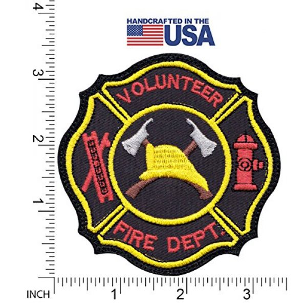 Tactical Patch Works Airsoft Morale Patch 2 Firefighter Hook Ladder Badge Patch