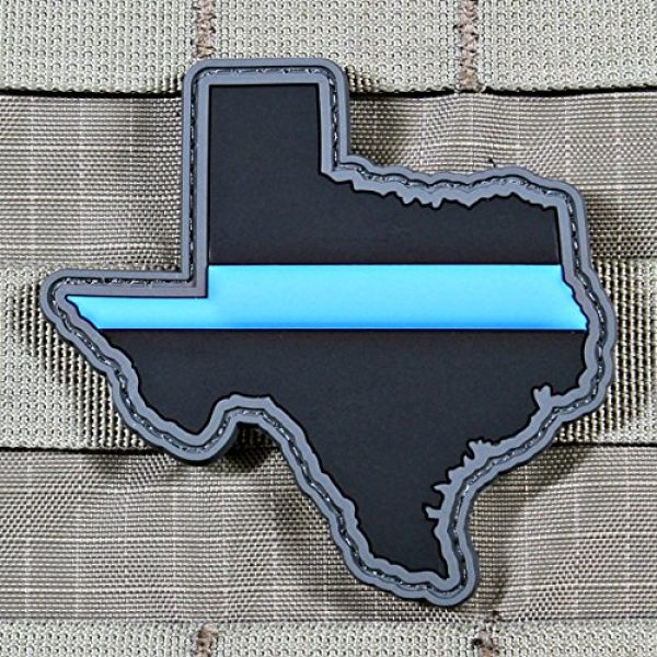 Violent Little Machine Shop Airsoft Morale Patch 2 Violent Little Machine Shop - Thin Blue Line Police State PVC Morale Patch (Texas)