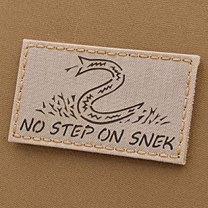 Tactical Freaky Airsoft Morale Patch 1 IR US No Step On Snek Flag 2x3.5 DTOM Desert Sand Tan Tactical Morale Hook-and-Loop Patch