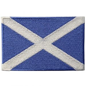 EmbTao Airsoft Morale Patch 1 Scotland Flag Scottish National Emblem Embroidered Iron On Sew On Patch