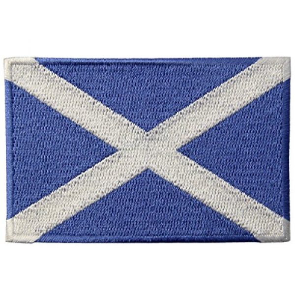 EmbTao Airsoft Morale Patch 1 Scotland Flag Scottish National Emblem Embroidered Iron On Sew On Patch