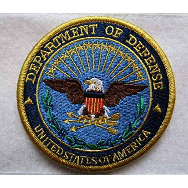 Embroidered Patch Airsoft Morale Patch 1 DOD Department of Defense Official 3D Tactical Patch Military Embroidered Morale Tags Badge Embroidered Patch DIY Applique Shoulder Patch Embroidery Gift Patch