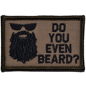Tactical Gear Junkie Airsoft Morale Patch 1 Do You Even Beard 2x3 Patch - Coyote Brown with Black