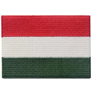EmbTao Airsoft Morale Patch 1 Hungary Flag Embroidered Embelm Hungarian Iron On Sew On National Patch
