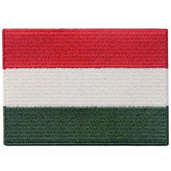 EmbTao Airsoft Morale Patch 1 Hungary Flag Embroidered Embelm Hungarian Iron On Sew On National Patch