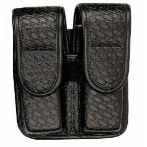 Bianchi AccuMold Tactical Pouch 1 Bianchi AccuMold Elite 7902 Double Magazine Pouch - Plain Finish with Chrome Snap - 25334 - Beretta 92/96F Centurion, 92F, 96F