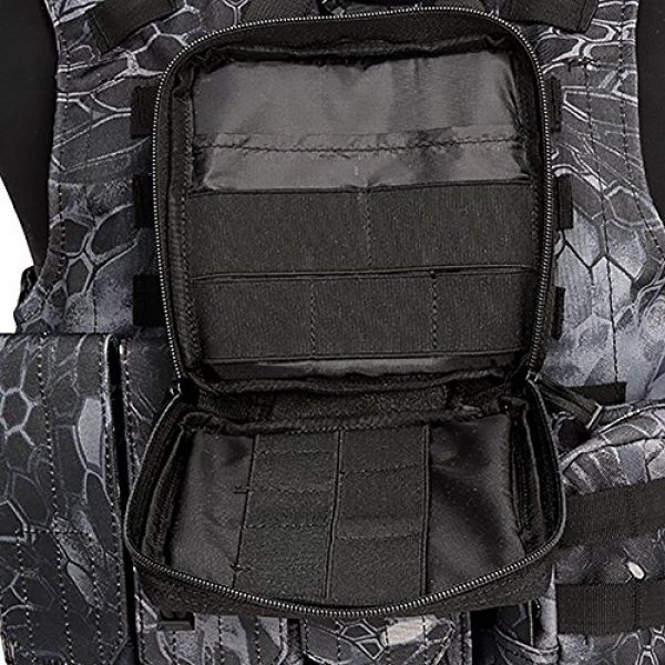 Emma Mall Tactical Pouch 2 Airsoft Molle System Tactical Medical Military First Aid Outdoor Pouch Bag Case - Black