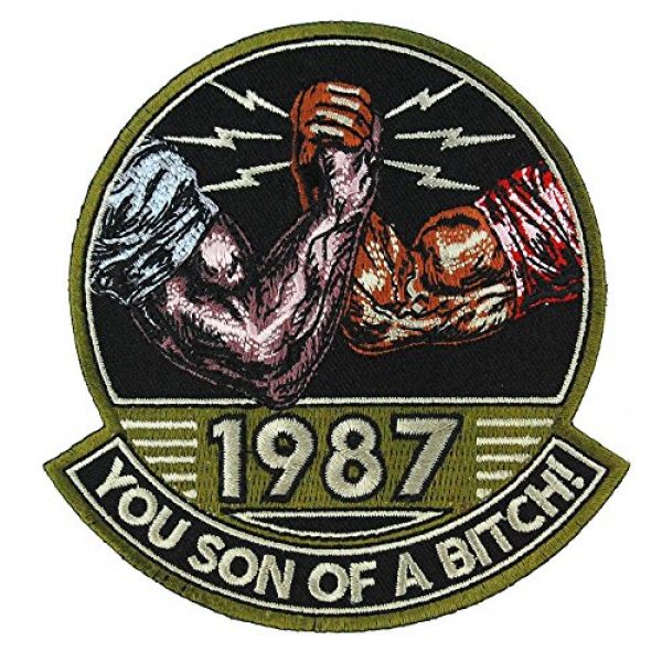 Honchosfx Airsoft Morale Patch 1 You Son of a Bitch! 1987 Embroidered Patch