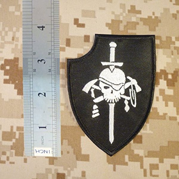 LEGEEON Airsoft Morale Patch 3 LEGEEON US Navy Seals Silver Squadron Kopfjager DEVGRU ST6 NSWDG Morale Hook-and-Loop Patch