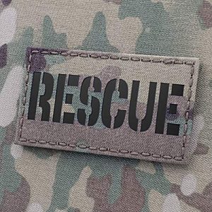 Tactical Freaky Airsoft Morale Patch 1 IR Multicam Rescue 2x3.5 CSAR SAR Combat Search Tactical Morale Hook-and-Loop Patch