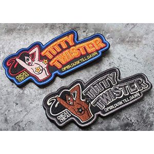 Tactical Embroidery Patch Airsoft Morale Patch 1 Titty Twister Tactical Embroidery Patch Hook & Loop Morale Patch Military Patch for Clothing Accessory Backpack Armband (2pcs)