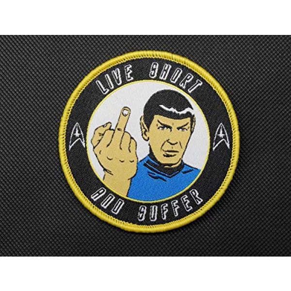 BritKitUSA Airsoft Morale Patch 1 BritKitUSA Nihilistic Spock Morale Patch Star Trek Captain Spock Hook & Loop