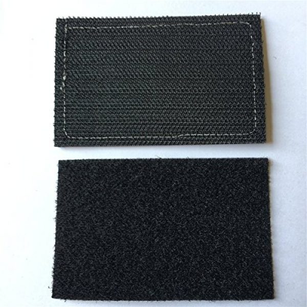 Hng Kiang Hu Airsoft Morale Patch 7 Bundle 2 Pieces Police Firefighter Axe USA Flag Thin Blue and Red Line Fully Embroidered Morale Tags Patch (Blue and Red Line)