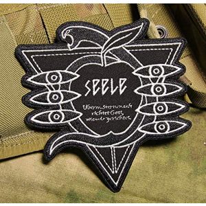Embroidered Patch Airsoft Morale Patch 1 Evangelion Seele 3D Tactical Patch Military Embroidered Morale Tags Badge Embroidered Patch DIY Applique Shoulder Patch Embroidery Gift Patch