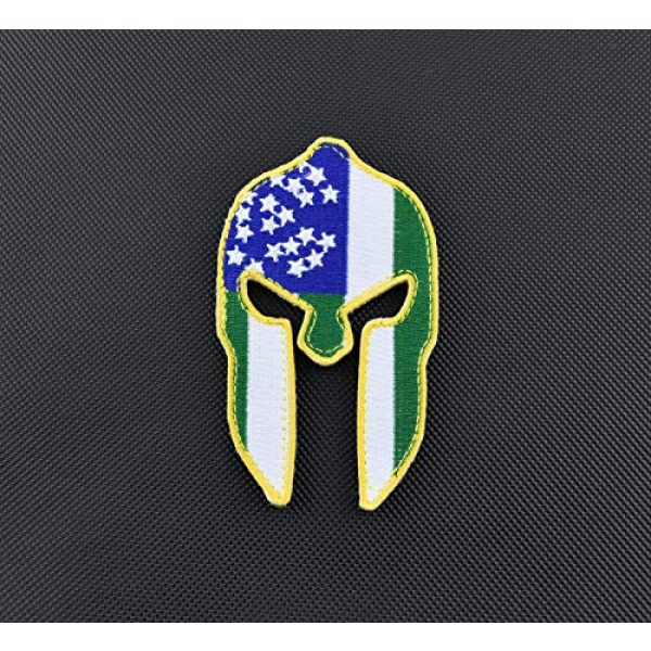 Unknown Airsoft Morale Patch 2 New York Police Department Flag Spartan Helmet Morale Patch NYPD Molon Labe NYC