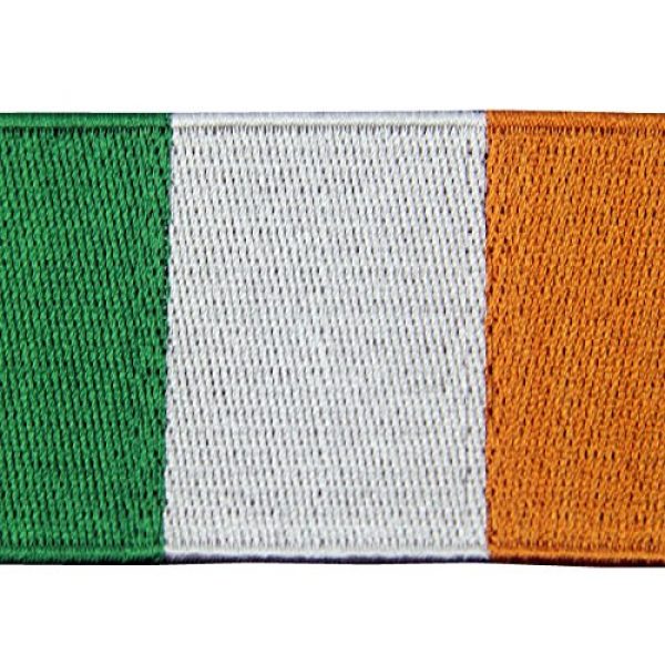 EmbTao Airsoft Morale Patch 2 Republic of Ireland Flag Embroidered Irish National Emblem Iron On Sew On Patch
