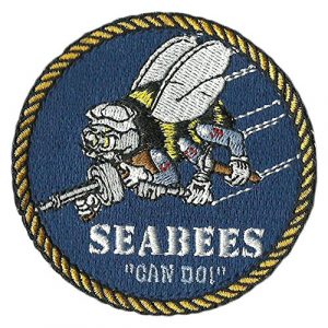 Gadsden and Culpeper Airsoft Morale Patch 1 Seabees Tactical Morale Patch - Round 3"