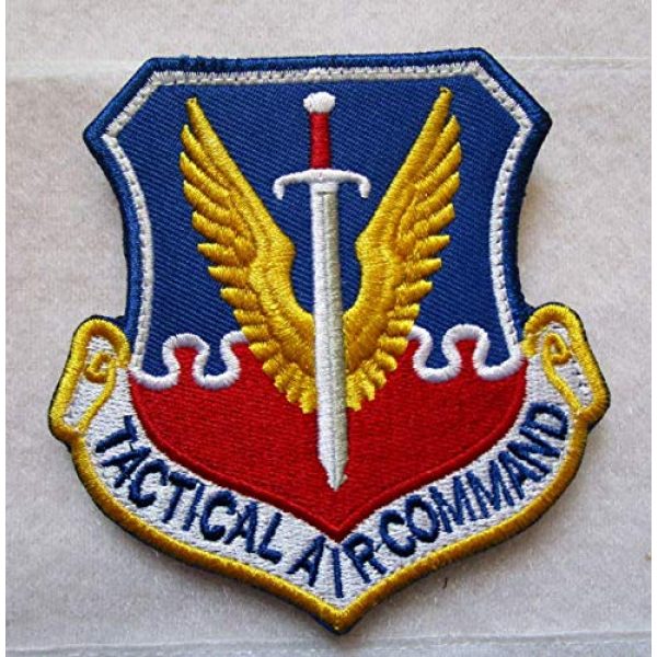 Embroidered Patch Airsoft Morale Patch 1 Tactical Air Command USAF TAC Vietnam War Era Sword Wings 3D Tactical Patch Military Embroidered Morale Tags Badge Embroidered Patch DIY Applique Shoulder Patch Embroidery Gift Patch