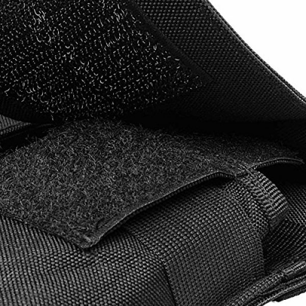 IronSeals Tactical Pouch 5 IronSeals AQ Tactical EDC Outdoor Fasteners Abjustable Three Pocket Gear Hook Molle Durable Pouch Holder for Flashlight & Accessories & Tool