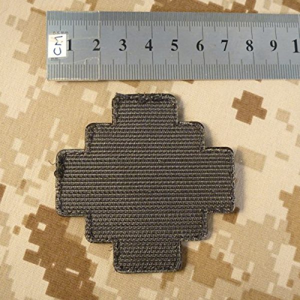 LEGEEON Airsoft Morale Patch 6 LEGEEON Glow Dark ACU Order Holy Sepulchre Jerusalem Cross Templar Crusaders Morale PVC Fastener Patch