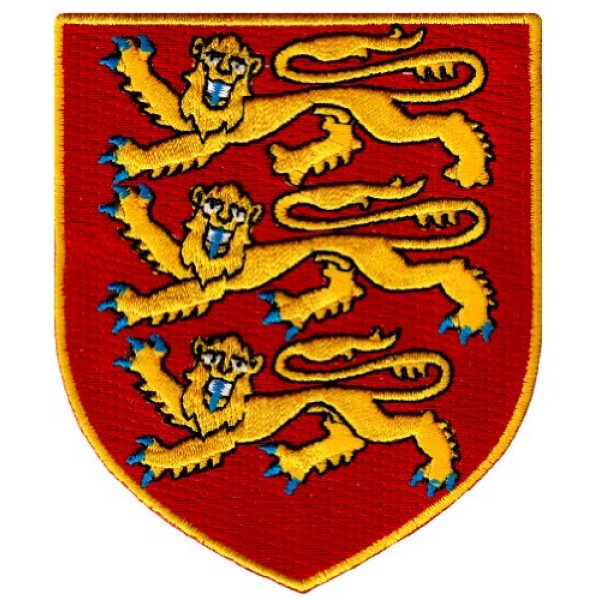 Cypress Collectibles Embroidered Patches Airsoft Morale Patch 1 England Royal Coat Arms Patch British Lion Shield Embroidered Iron-On