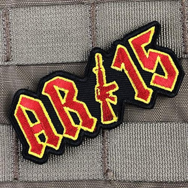 Violent Little Machine Shop Airsoft Morale Patch 2 AR-15 Thunderstruck Velcro Morale Patch - Violent Little, 2nd Amendment Tactical